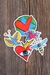 Flaming Heart Sticker - 