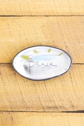 Peace Mini Oval Tray 