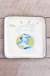 World Peace Square Plate (Small/Large) 